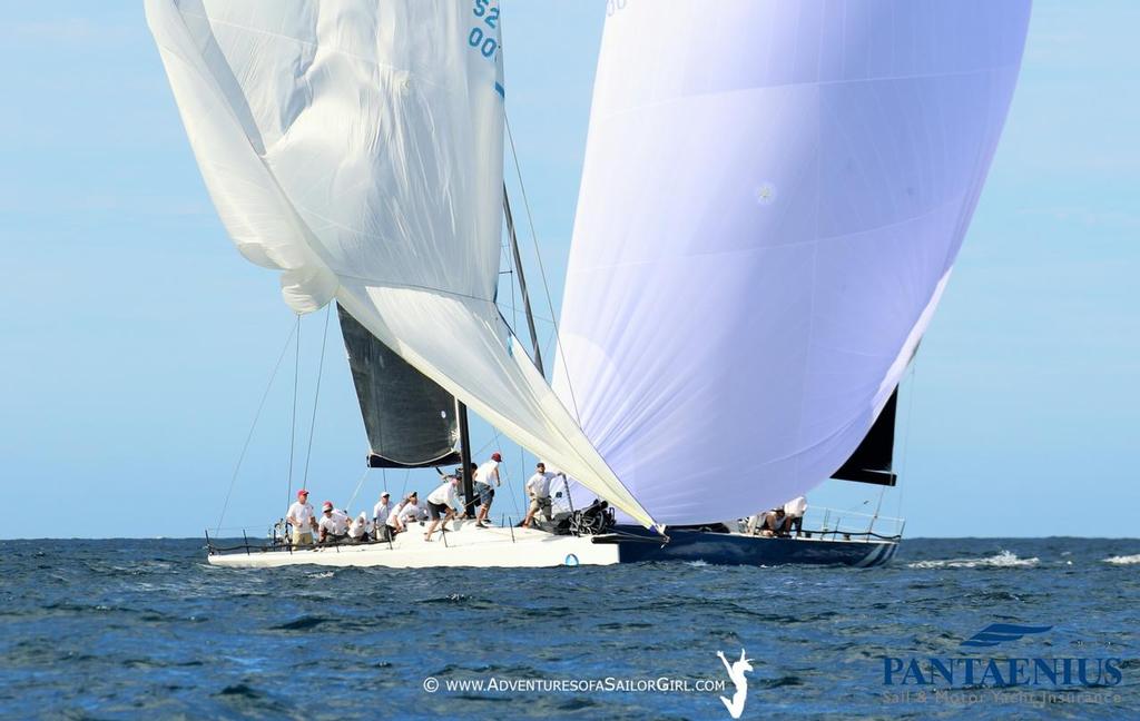 Playing wiht the big guns! - Sail Port Stephens © Nic Douglass / www.AdventuresofaSailorGirl.com